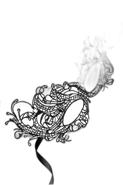 Loup broderie souple Aurore — Masque de séduction asymétrique