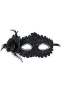 Loup Bella Figura - Masque vénitien noir et strass - 1
