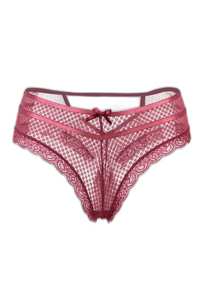 Tanga Bordeaux Dentelle Paris Hollywood - Séduction Assurée