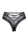 Tanga noir dentelle ajouré - Séduction Paris Hollywood - 4