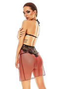 Robe lingerie rouge bordeaux Fantasme - Anaïs - 3