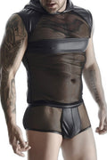T-shirt Wetlook & Mesh Regnes — Séduction Épurée - 5