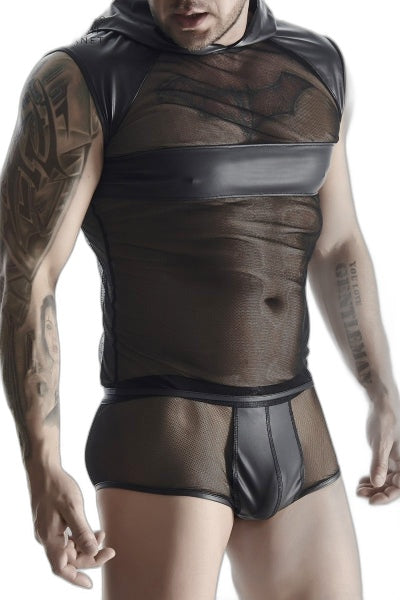 T-shirt Wetlook & Mesh Regnes — Séduction Épurée - 5 | Voyage Sensuel