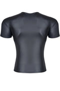 T-shirt Wetlook Noir Regnes - Séduction Moulante - 4