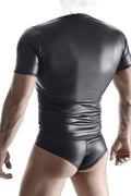 T-shirt Wetlook Noir Regnes - Séduction Moulante - 5