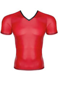 T-shirt Wetlook Rouge Regnes — Séduction Masculine - 2