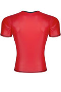 T-shirt Wetlook Rouge Regnes — Séduction Masculine - 4