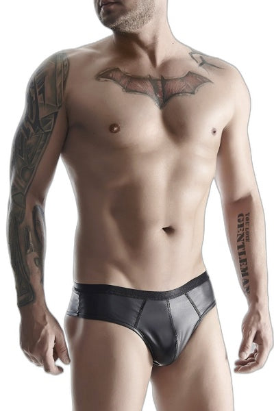 Slip noir wetlook Regnes – Séduction garantie - 1