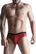 Slip Rouge Wetlook Regnes - Séduction Échancrée - 1