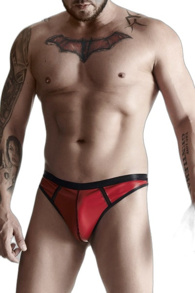 String Wetlook Rouge Regnes – Séduction Assumée