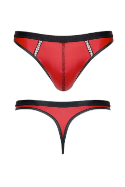 String Wetlook Rouge Regnes – Séduction Assumée - 2 | Voyage Sensuel