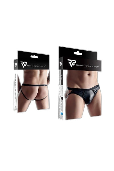 Jock Strap Noir Wetlook Regnes - Séduction Extrême - 3