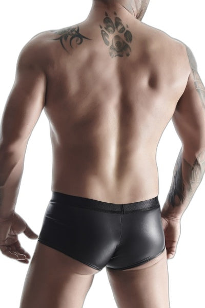 Shorty Ouvert Noir Wetlook Regnes - Séduction - 2 | Voyage Sensuel
