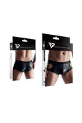 Shorty Ouvert Noir Wetlook Regnes - Séduction - 3