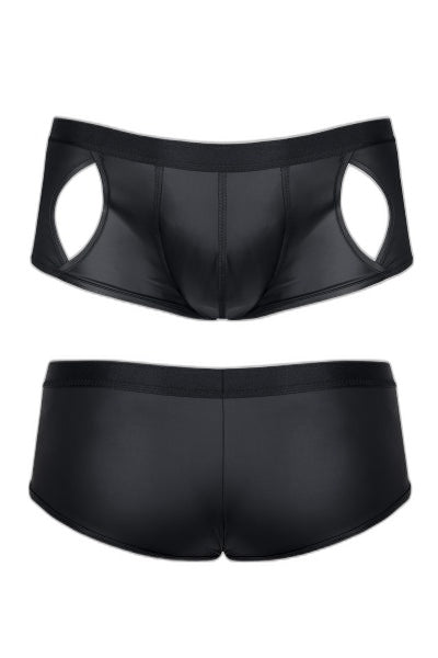 Shorty Ouvert Noir Wetlook Regnes - Séduction - 4 | Voyage Sensuel
