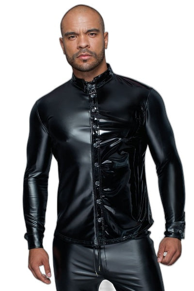 Prêt à porter en wetlook – Noir – Noir