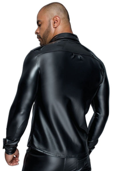 Chemise Wetlook Noir H064 – Séduction Urbaine - 3