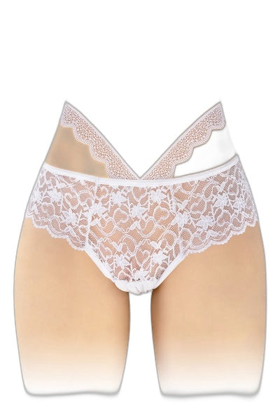 Culotte Ouverte Blanche Marie - Dentelle Séduction - 1 | Voyage Sensuel