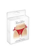 String rouge ouvert à nouer Stella - Séduction garantie - 2
