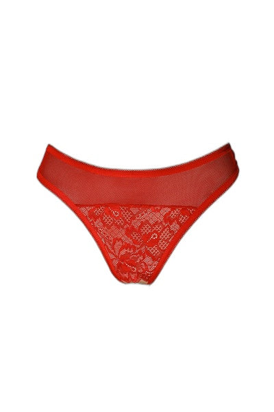 Tanga rouge ouvert Ava - Séduction sans limites