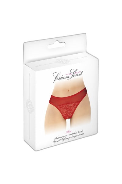 Tanga rouge ouvert Ava - Séduction sans limites