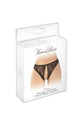 String Noir Ouvert Victoria — Dentelle & Tulle Séduction - 2