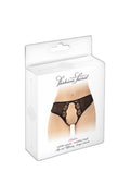 Culotte Ouverte Ambre Noire – Séduction Audacieuse - 2