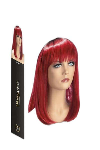Perruque Elvira Rouge - Transformation Instantanée & Séduction