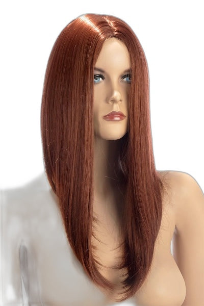 Perruque Nina Auburn - Carré Plongeant Sexy & Rétro