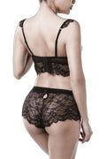 Ensemble Culotte & Balconnet Dentelle Grey Velvet - 5
