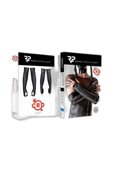 Gants longs wetlook avec fermeture éclair Regnes - 2