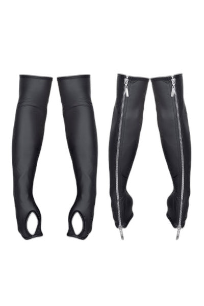 Gants longs wetlook avec fermeture éclair Regnes - 3