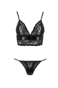 Ensemble Asuna Passion - Soutien-gorge & Culotte Dentelle Vinyle - 2