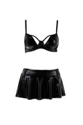 Ensemble Sexy Deby Passion - Jupe Vinyle & Soutien-Gorge - 2