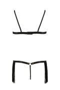Ensemble Kassandra Passion - Soutien-gorge ouvert et string à franges - 3