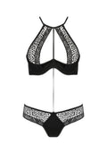 Ensemble Scarlet Bikini Noir - Soutien-gorge & String Dentelle Passion - 2
