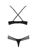 Ensemble Scarlet Bikini Noir - Soutien-gorge & String Dentelle Passion - 3