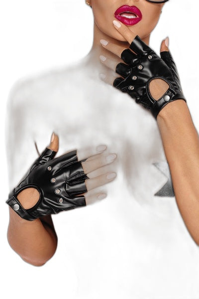 Mitaines Wetlook Noir HandMade — Accessoire Séduction - 1