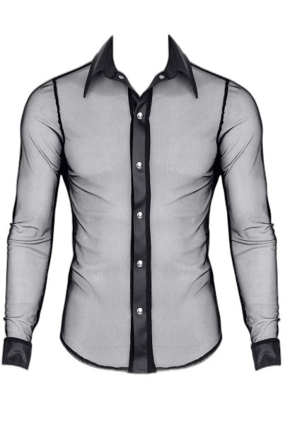 Chemise Cesare Transparente - Séduction Intense