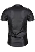 Chemise wetlook noire Luca — Regnes Fetish - 3