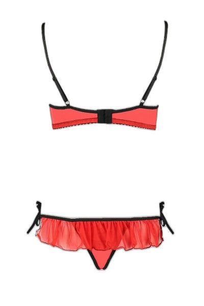 Ensemble Lingerie Seins Nus Cherry - Passion Rouge - 3 | Voyage Sensuel