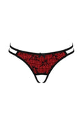 String ouvert rouge Rubi - Séduction et audace - 2