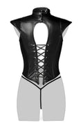 Corsage Lacé Sexy Fetish Grey Velvet - Séduction Totale - 3