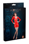 Robe Sexy N°4 Moonlight — Rouge Transparente Manches Longues - 1