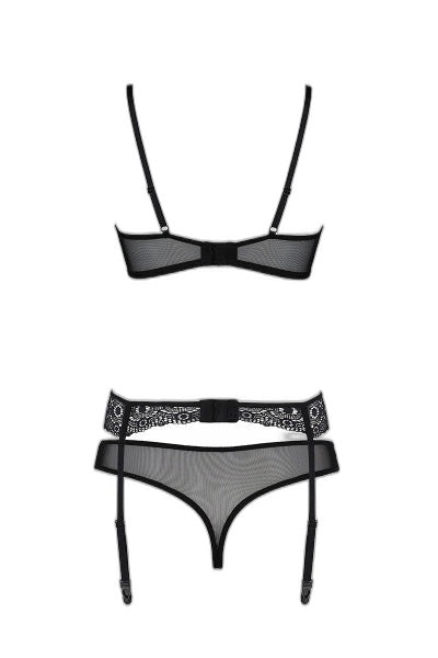 Ensemble à jarretelles Zinnia - Lingerie éco-responsable - 3 | Voyage Sensuel