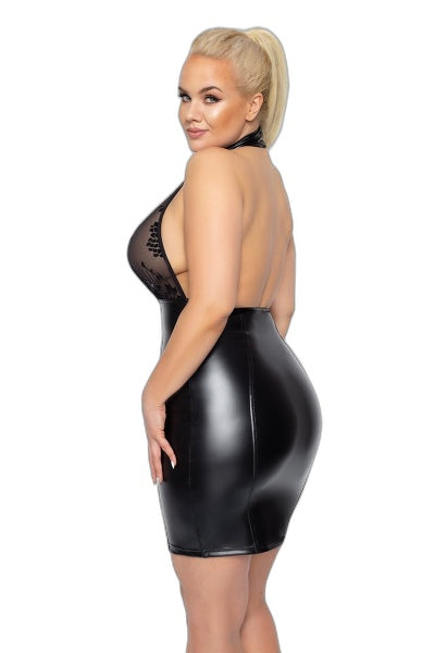 Robe Courte Zipée Queen Size F266 – Séduction Ultime - 3 | Voyage Sensuel