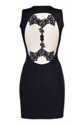 Robe Noire V-9209 Axami - Décolleté Plongeant & Dos Nu - 3