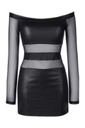 Robe Noire Sexy V-9309 Axami — Tulle & Microfibre - 2