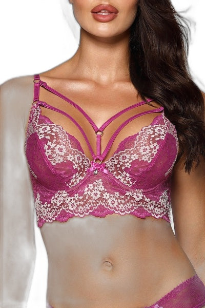 Soutien-gorge en dentelle – Fuchsia – Axami