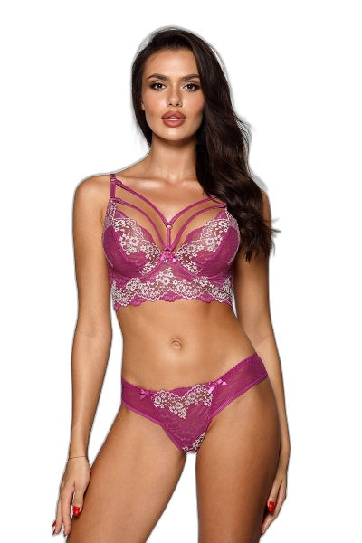 Soutien-gorge en dentelle – Fuchsia – Axami